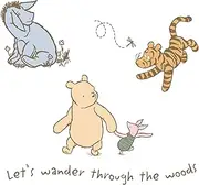 Lambs & Ivy Storytime Pooh Wall Decals - Beige, Animals, Disney, Bear