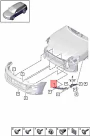 Genuine PORSCHE Bracket For Headlight 9Y0807572B