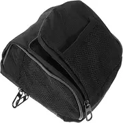 UPKOCH Bike Front Tube Frame Storage Bag Zippered Closure Cycling Handlebar Bag for Mountain and Road Bikes Capacity with Mesh Pockets for Tools and Essentials Black
