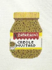 NEEDLE NOLA Creole Mustard New Orleans Ornament Handpainted Needlepoint Canvas