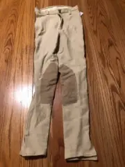 Devon Aire Cool Cotton Riding Breeches Jodhpurs Size 26L Beige
