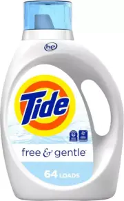Tide Free & Gentle Liquid Laundry Detergent 64 Loads Tide Laundry Detergent clea