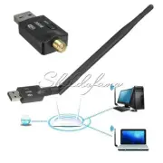 300Mbps Wireless USB WiFi Netzwerkkarte LAN Adapter Dongle Laptop PC Antenna