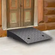 Doorway Threshold Ramp for Wheelchair, 4" 5" Rise Rubber Curb Ramps, Portable Cars Driveway Ramps for Sidewalk Garage Dock Warehouse(H 13cm/5")