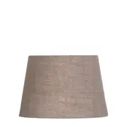 Medium Oval Lamp Shade (14x9 x 11x6 x9 H) - Light Natural Linen - Linen Lamp Shade - ELSZOVAL14LLEU