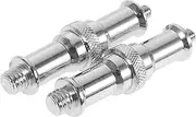 Yardenfun 2Pcs Male Threaded Screw Adapter Spigot for Light Flash Stand Durable All Construction Easy to Assemble Compatible with Photography Accessories