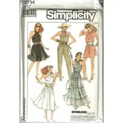 Simplicity Sewing Pattern 8614 Dress Jumpsuit Romper Misses Size 12