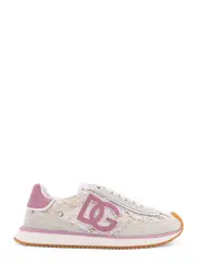 [Dolce & Gabbana] Dolce & Gabbana-Low-Top Lace Sneakers With Suede Inserts-Donna 36.5