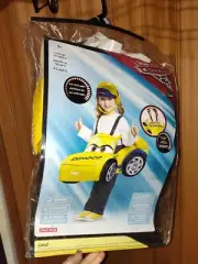 New Disney Pixar Cars 3 Dinoco 3D Ride in Car Costume Yellow Unisex Complete Set