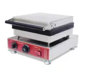 110V Non-stick Electric 9Pcs Square Waffle Maker Machine 2000W Time/Temperature