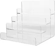 Generic Acrylic Handbag Display Stand Tiered Organizer for Handbags Wallets Sunglasses Space-Saving Design for Retail Home Use Rack Spacing Height