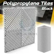 34pcs 16"x16" Gary Garage Floor Mat Perforated Flooring Tile Shop Interlocking
