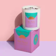 Three Suns Hunti Crystal Infused Candle Of Tranquility 300g - Camellia & Lotus Blossom