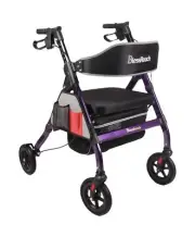 BlessReach Heavy Duty Rollator Walker - Aluminum Rolling Walker for Seniors a...