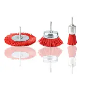 3 Piece Nylon Filament Abrasive Wire Brush Wheel & Cup Brush Set with 1/42264