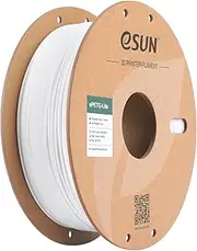 eSUN Basic PETG Filament 1.75mm, 3D Printer Filament PETG, Dimensional Accuracy +/- 0.05mm, 1KG Spool (2.2 LBS) 3D Printing Filament for 3D Printers,Solid White