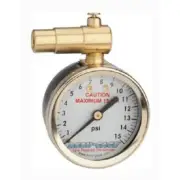 Meiser Presta Valve Dial Gauge Low Pressure Bicycle Tire Gauge 15psi PR15BX