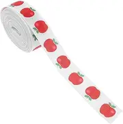 NUOBESTY 1 Roll Decorative Webbing Present Wrap Tape Holiday Ribbon Christmas Wrapping Ribbons Graduation Accessories Back to School Decorations Flower Wrapping Mesh Paper Red Polyester