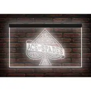 Ace of Spades Casino Games Poker Room illuminated Night Light Neon Sign