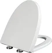 Toilet seat Toilet Seats, V-Shape Elongated Toilet Seat 01A-UF Material Toilet Seat Soft Close Thickened Household Toilet Seat Cover,D(A)