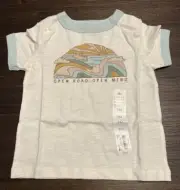 New Little Co by Lauren Conrad Infant Organic Cotton Ringer Tee Shirt 9 Months