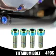 4 Pcs M5x18mm Universal Titanium Bolt Motorbike Titanium Alloy Assorted Color
