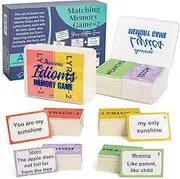 Assistex Memory Matching Game for Seniors with Dementia, Common Sayings and Lyrics Card Game for Older Adults, Brain Activity for Alzheimer’s, Activities for Memory Loss, Stroke, Parkinson's, 2 in 1