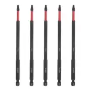 5pcs Impact Tough Torx Drill Bit 6" Length T15 Magnetic Insert Screwdriver Bits
