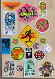 vintage skateboard sticker lot 80s