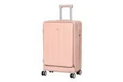 Slimbridge 20" Luggage Suitcase TSA Lock Cup Holder USB Pink