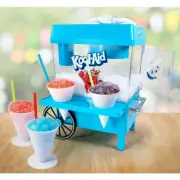 8 Oz. Blue Countertop Snow Cone Machine Cart Style, Includes 2-Reusable Plastic