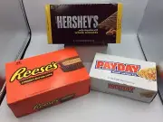 Reece's Peanut Butter Cups, Payday Caramel Bar, Hershey's Candy Bundle Lot