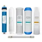 6 Stage Reverse Osmosis 4 PINs UV Replacement Lamp Water Filter Kit with 50 GPD