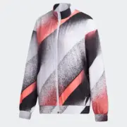 Adidas Unleash Confidence Woven Track Top Womens White/Red UK Size 20-22 #REF62