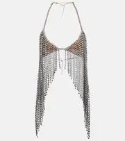 [Stella McCartney] Stella McCartney Embellished bra top AU 10 silver