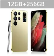 2024 Original S24 Ultra Smartphone 5G 7.0HD 16G+1T Dual Sim Cellphones Android Cell Phone Face Recognition 7000mAh Mobile Phone Gold 12G 256G