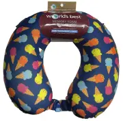 memory foam travel pillow cool-touch hypoalergenic removable washable cover new