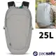 【澳洲 Pacsafe】Eco Anti-Theft防盜後背包 25L.RFID護照包.雙肩休閒包/16吋筆電隔層.防剪鋼索背帶/41101145 淺灰