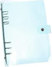 KICHOUSE 1pc Notebook Cover Handbook Protector with Binder Semitransparent Design for Loose Leaf Notebooks Safe Stylish Document Case