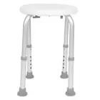 Round Bath Shower Chair Height Adjustable Non Slip Shower Stool Round Chair VA