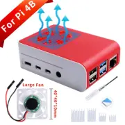 Raspberry Pi 4 Case ABS Buckle Case for RPi 4B with Cooling Fan and Heatsinks