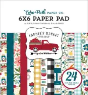 Echo Park Paper FARMER'S MARKET 6x6 Scrapbook Paper Cardstock Pad