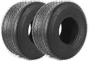 (2-Pack) 18x8.50-8 Tires - 4ply Durable tubeless Tires for Golf Carts, Traction, Turf Saver Tread, & Fit as Replacement Outdoor Power Equipment Mower Tires, Black
