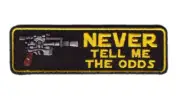 Never Tell me Odds Rebel Jedi Patch for VELCRO® BRAND Hook Fasteners