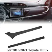 Upper Frame Of Navigation & Copilot Carbon Fiber Trim For 2015-2021 Toyota Hilux (for: Toyota)