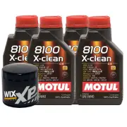 4L Motul 8100 X-CLEAN 5W40 Wix XP Filter Motor Oil Change Kit API SN