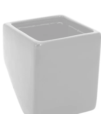 Cube Wall Planter - White - New in Box - Arcadia Garden Products 4" tall cube