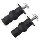 Toilet Seat Top Fix Seat Hinge/Hole Fixings Well Nut Screw Rubber Back To Wall