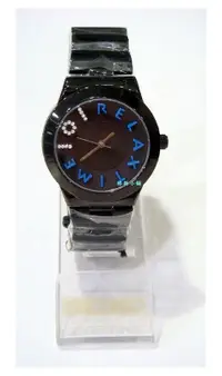 在飛比找露天拍賣優惠-*格斯小舖*RELAX TIME 繽紛馬卡晶鑽腕錶*藍寶石水