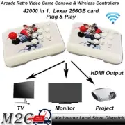 42000+ in 1 4K HDMI 256GB Arcad Retro Game Console Wireless Controllers Kit